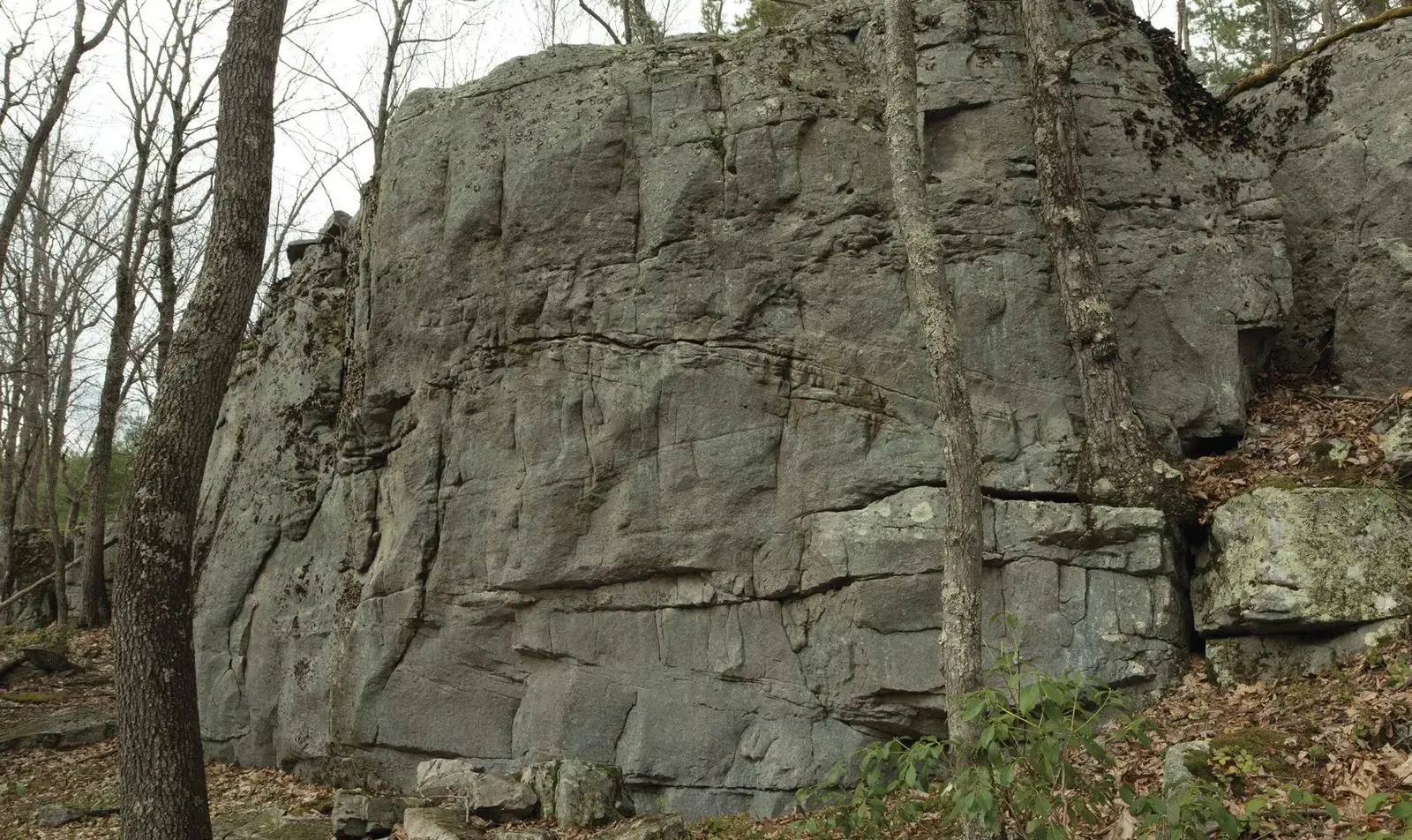 WWJD on the Cliffside (right side) boulder