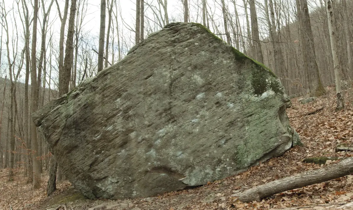 Wailing Wall on the Heavy Petting Zoo (front side) boulder
