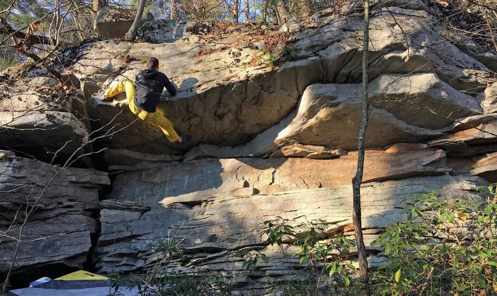 Babyface on the Smooth Boulder boulder