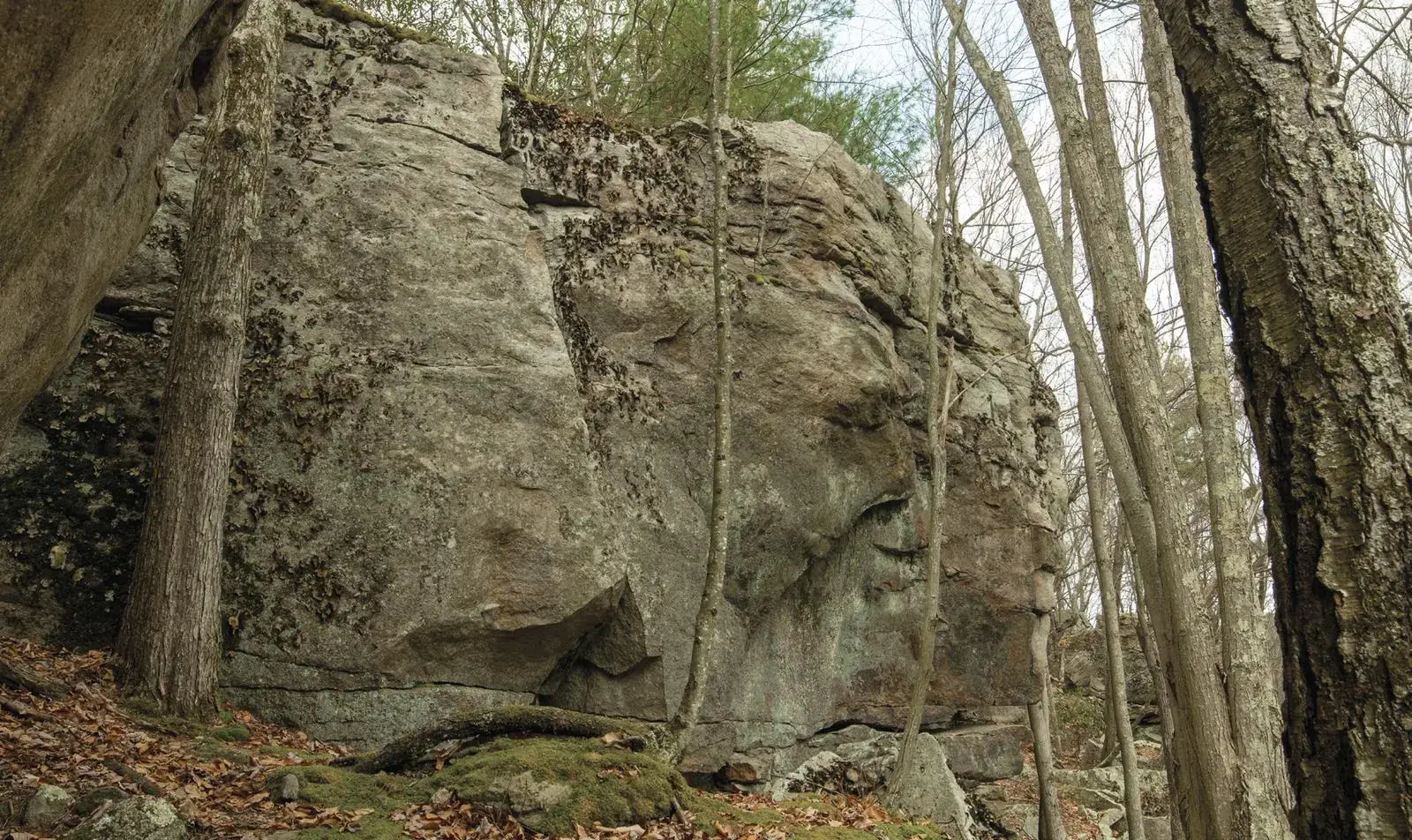 Campus Corner Project on the Highball Wall boulder