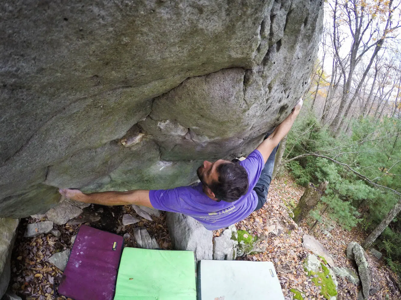 Bouldering in Gettysburg, South Central PA